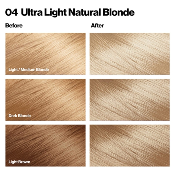 Revlon Colorsilk Ultra Light Natural Blond 04 Hair Color Permanent Dye Keratin - Picture 2 of 8